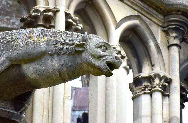 Free download Gargoyle Bull Mystical -  free photo or picture to be edited with GIMP online image editor