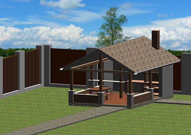 Free download Gazebo Landscape Design -  free illustration to be edited with GIMP free online image editor