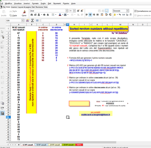 Free download Generatore di numeri random DOC, XLS or PPT template free to be edited with LibreOffice online or OpenOffice Desktop online