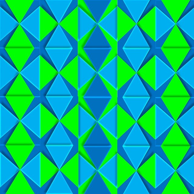 Free download Geometric 3D Aqua -  free illustration to be edited with GIMP free online image editor