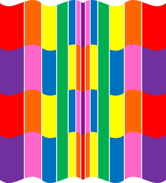 Free download Geometric Rainbow Pattern -  free illustration to be edited with GIMP free online image editor