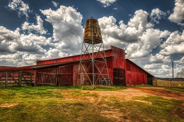 Free download Georgia America Farm Red -  free photo or picture to be edited with GIMP online image editor