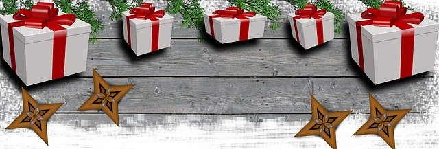 Free download Gifts Banner Christmas -  free illustration to be edited with GIMP free online image editor