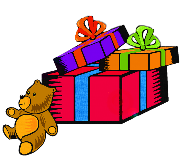 Free download Gifts Xmas Teddy -  free illustration to be edited with GIMP free online image editor