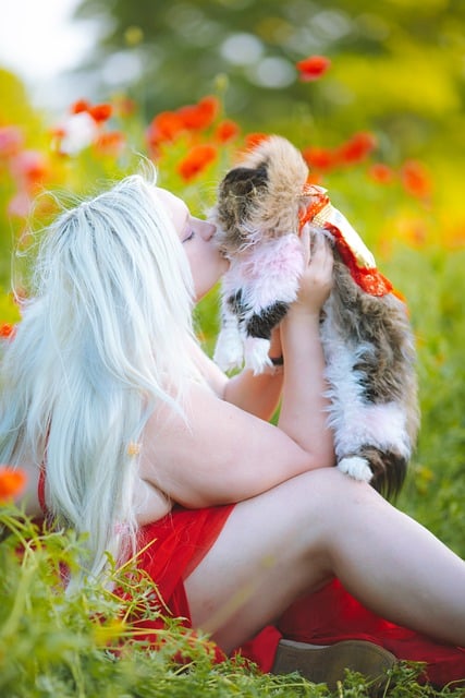 Free download girl and cat cat girl feline kitty free picture to be edited with GIMP free online image editor