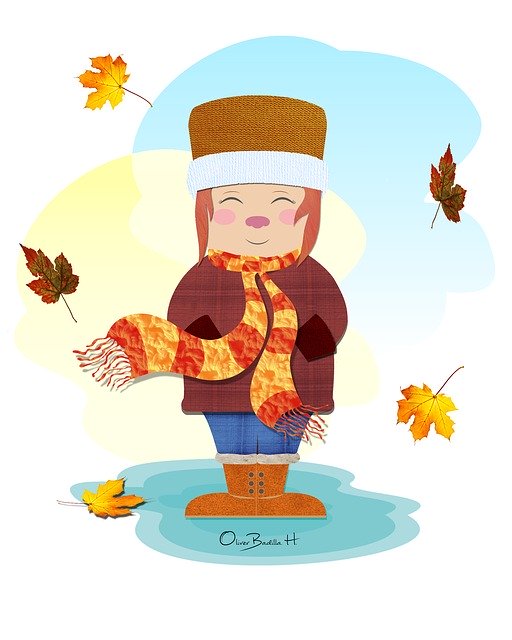 Free download Girl Autumn Digital -  free illustration to be edited with GIMP free online image editor