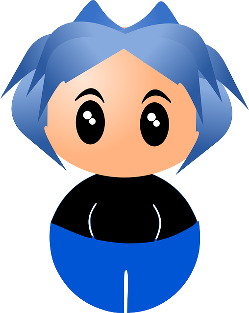 Free download Girl Blue Anime - Free vector graphic on Pixabay free illustration to be edited with GIMP free online image editor