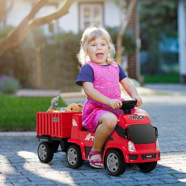 Free download girl child car toy ride fun free picture to be edited with GIMP free online image editor