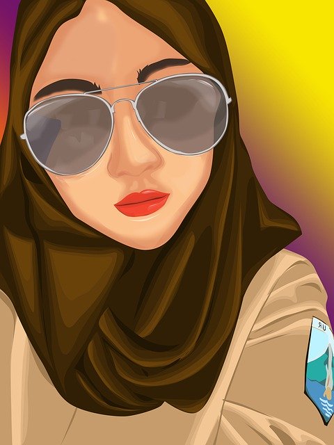 Free download Girl Eyeglasses -  free illustration to be edited with GIMP free online image editor