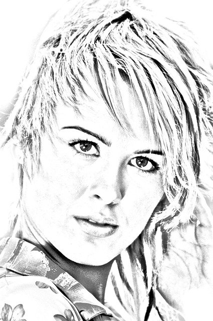 Free download Girl Eyes Portrait One -  free illustration to be edited with GIMP free online image editor