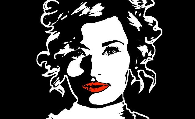 Free download Girl Woman Portrait Black -  free illustration to be edited with GIMP free online image editor