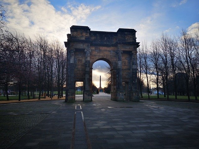 Free download Glasgow Green Sunrise -  free photo or picture to be edited with GIMP online image editor