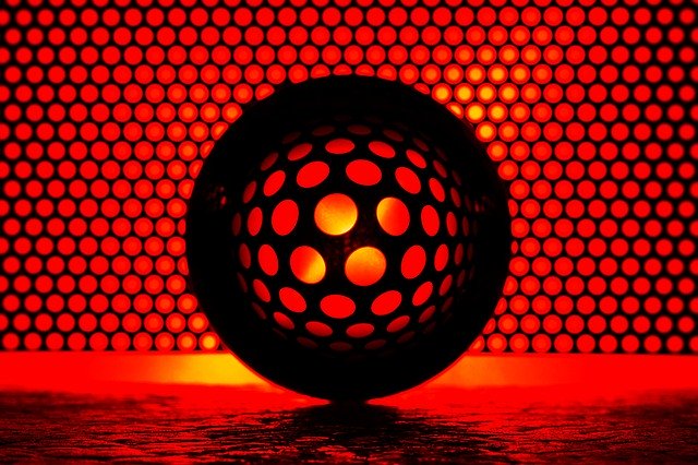 Free download Glass Ball Hole Plate Red -  free photo or picture to be edited with GIMP online image editor