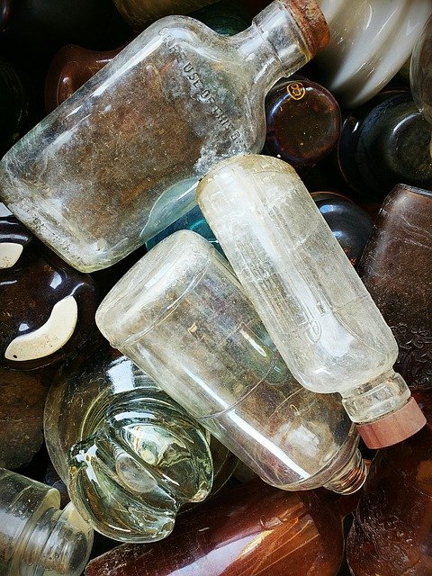Free download Glass Bottles Vintage -  free photo or picture to be edited with GIMP online image editor