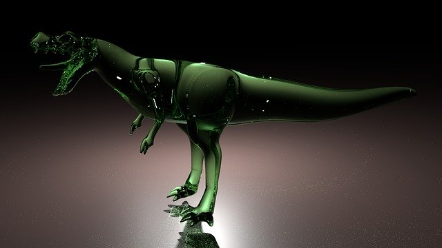 Free download Glass Dinosaur Green -  free illustration to be edited with GIMP free online image editor