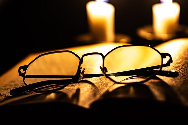 Free download glasses candles open book new page free picture to be edited with GIMP free online image editor