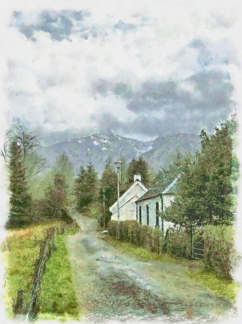 Free download Glencoe Scotland Highlands -  free illustration to be edited with GIMP free online image editor