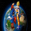 Goku and Superman  screen for extension Chrome web store in OffiDocs Chromium