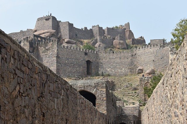 Free download Golconda Fort Hyderabad India -  free photo or picture to be edited with GIMP online image editor