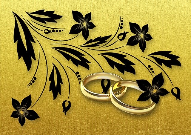 Free download Golden Weddings Marriage Wedding -  free illustration to be edited with GIMP free online image editor