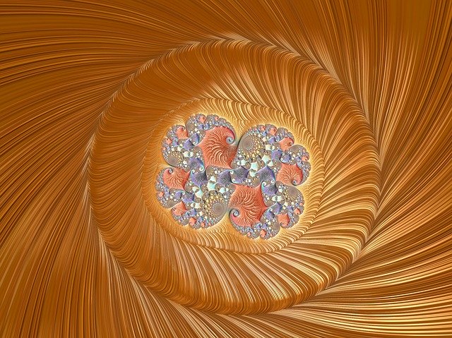 Free download Gold Shiny Fractal -  free illustration to be edited with GIMP free online image editor