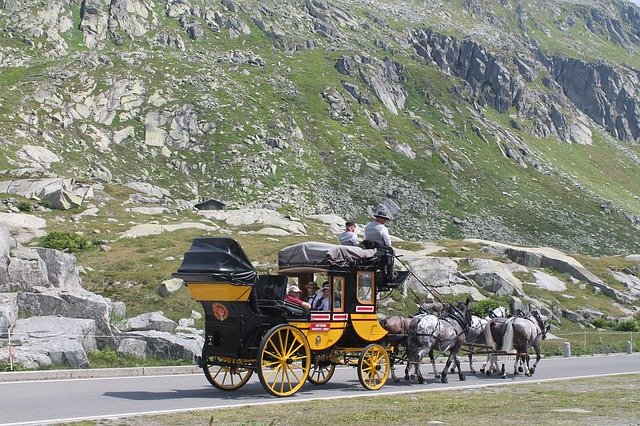 Free download Gotthard Pass Mountains Coach -  free photo or picture to be edited with GIMP online image editor