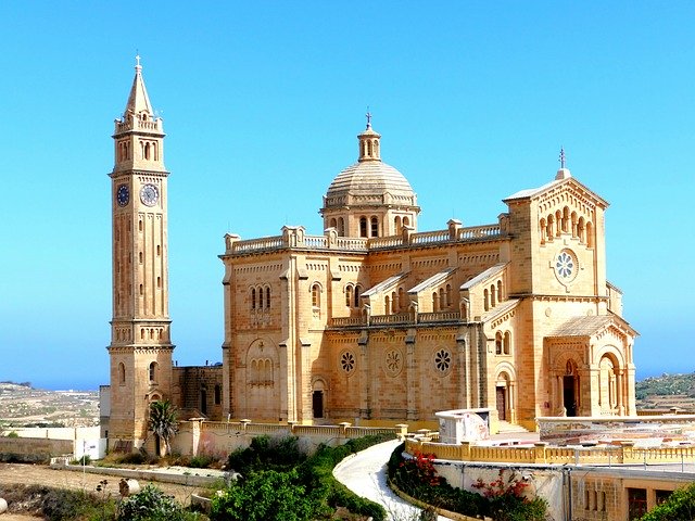 Free download Gozo Church TaPinu -  free photo or picture to be edited with GIMP online image editor