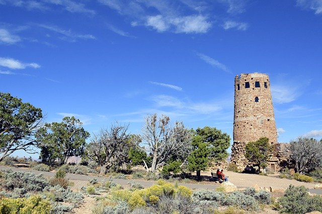 Free download Grand Canyon Watchtower Watch -  free free photo or picture to be edited with GIMP online image editor