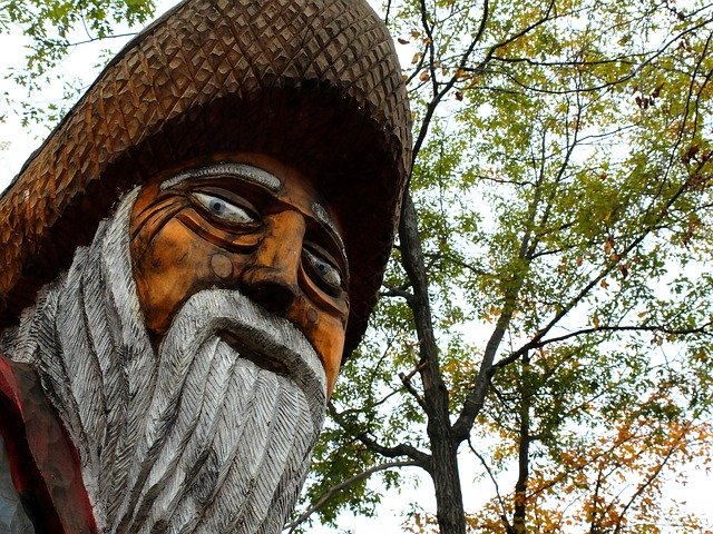 Free download Grandfather Statue Wood Wooden -  free photo or picture to be edited with GIMP online image editor