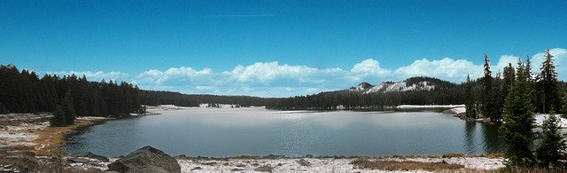 Free download Grand Mesa Lake Panorama -  free photo or picture to be edited with GIMP online image editor