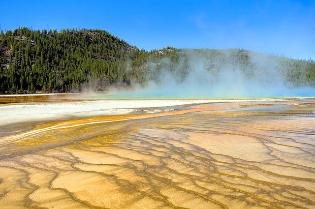 Free download Grand Prismatic Bacterial Mat -  free photo or picture to be edited with GIMP online image editor