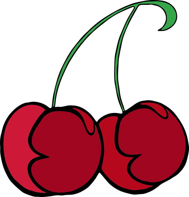 Free download Graphic Cherries Fruit - Free vector graphic on Pixabay free illustration to be edited with GIMP free online image editor