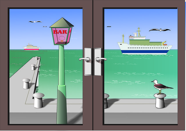 Free download Graphic Window Sea -  free illustration to be edited with GIMP free online image editor