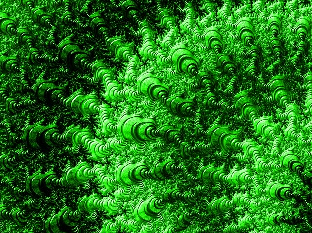 Free download Green Abstract Fractal -  free illustration to be edited with GIMP free online image editor