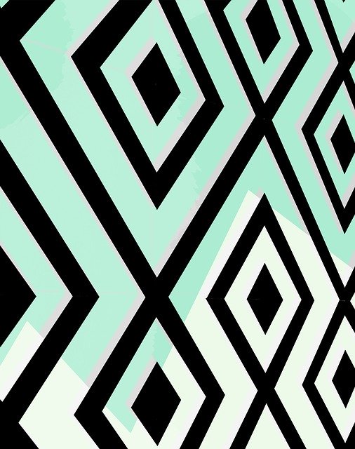 Free download Green Chevron Op Art -  free illustration to be edited with GIMP free online image editor