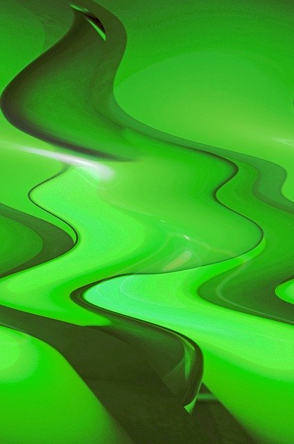 Free download Green Liquid Wave -  free illustration to be edited with GIMP free online image editor