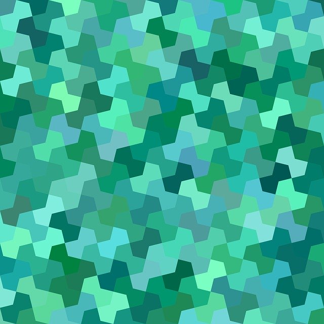 Free download Green Mosaic Geometric -  free illustration to be edited with GIMP free online image editor