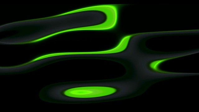 Free download Green Oil Film Wave Motion Light -  free illustration to be edited with GIMP free online image editor