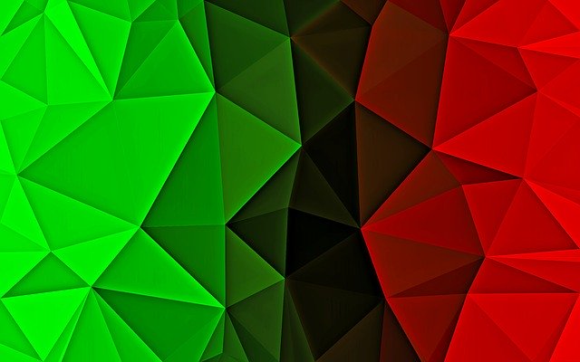 Free download Green Red Triangles -  free illustration to be edited with GIMP free online image editor