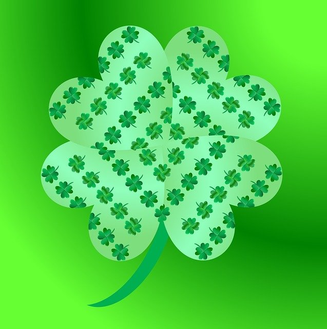 Free download Green Shamrock Pattern -  free illustration to be edited with GIMP free online image editor