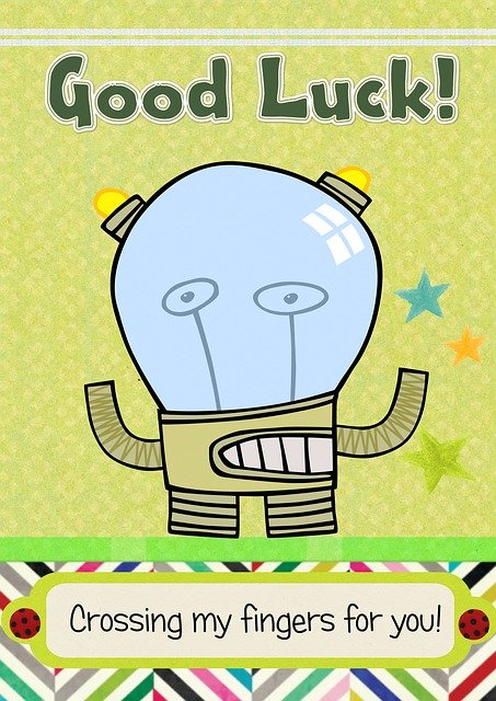 Free download Greeting Card Fun Good Luck -  free illustration to be edited with GIMP free online image editor