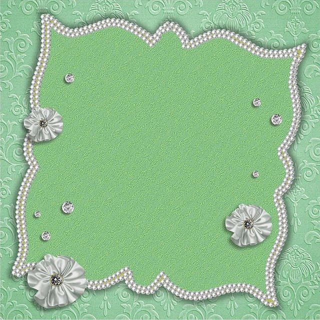 Free download Guestbook Green Beads -  free illustration to be edited with GIMP free online image editor