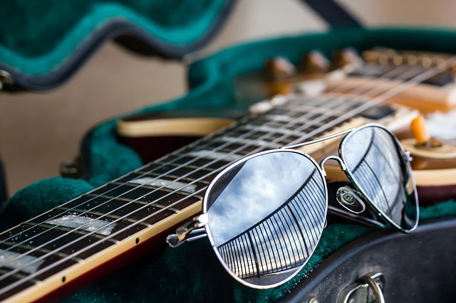 Free download guitar aviator sunglasses fashion free picture to be edited with GIMP free online image editor