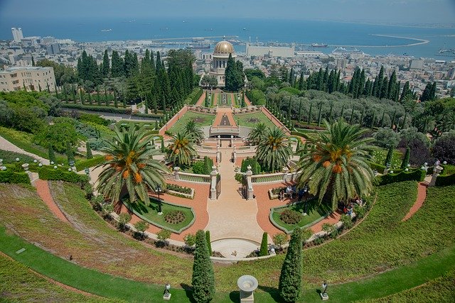 Free download Haifa The Bahai Gardens Israel -  free photo or picture to be edited with GIMP online image editor