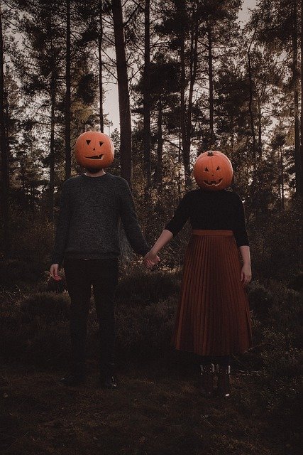 Free download halloween couple jack o lantern free picture to be edited with GIMP free online image editor