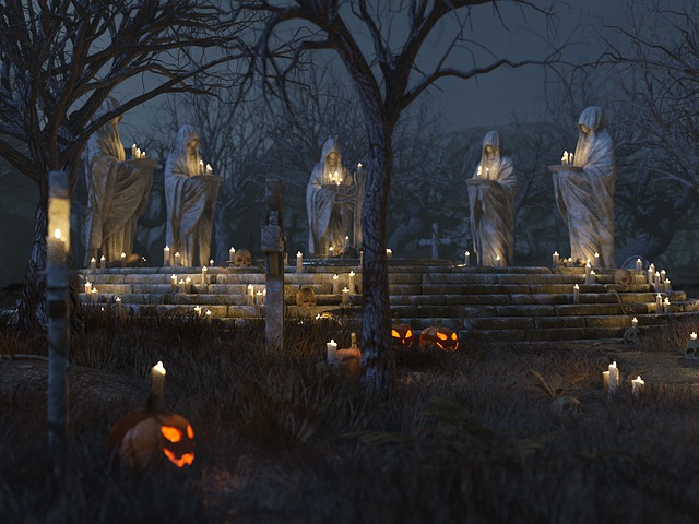 Free download halloween graveyard night gruesome free picture to be edited with GIMP free online image editor