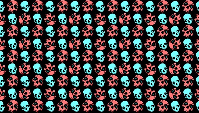 Free download halloween skulls wrapping paper free picture to be edited with GIMP free online image editor