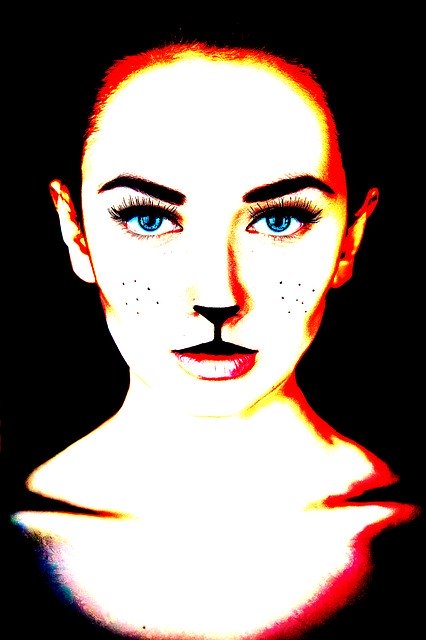 Free download Halloween Woman Cat -  free illustration to be edited with GIMP free online image editor