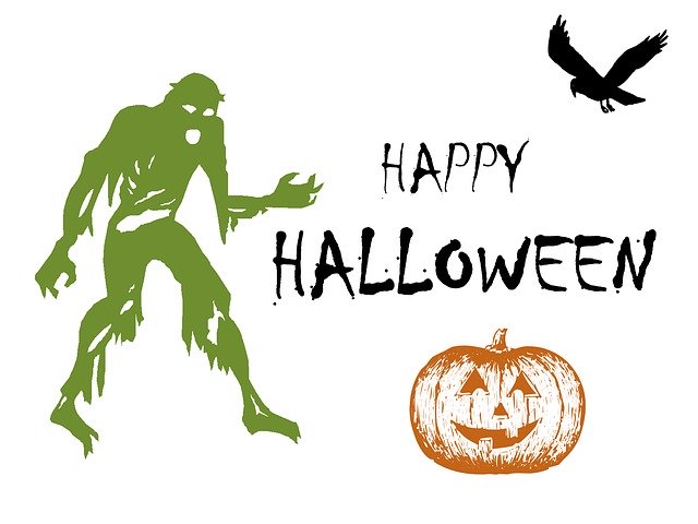 Free download Halloween Zombie Raven -  free illustration to be edited with GIMP free online image editor