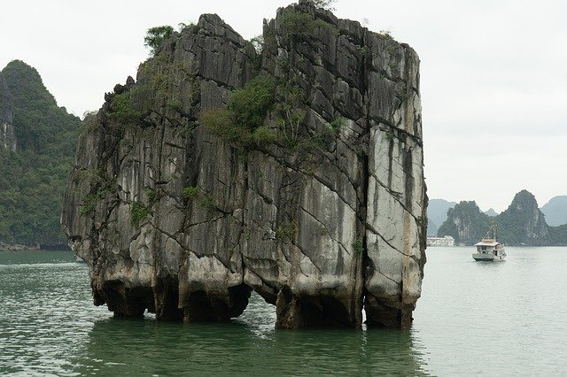 Free download Halong Bay Rock Vietnam -  free photo or picture to be edited with GIMP online image editor